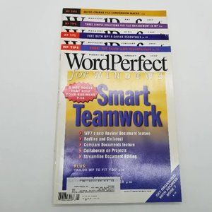 WordPerfect Windows Vintage 4 Magazines Jan 1997 - May 1997 EUC